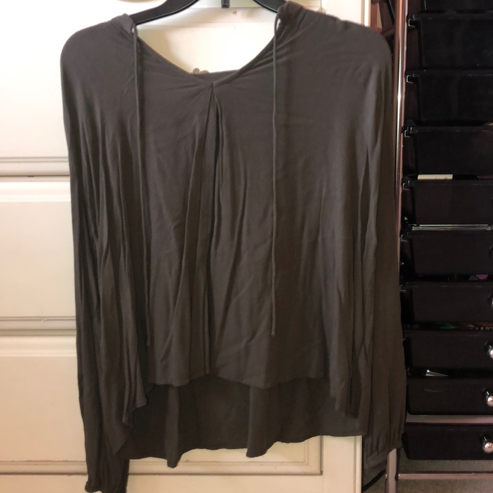 Army green blouse